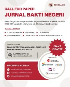 Call paper jurnal bakti negeri