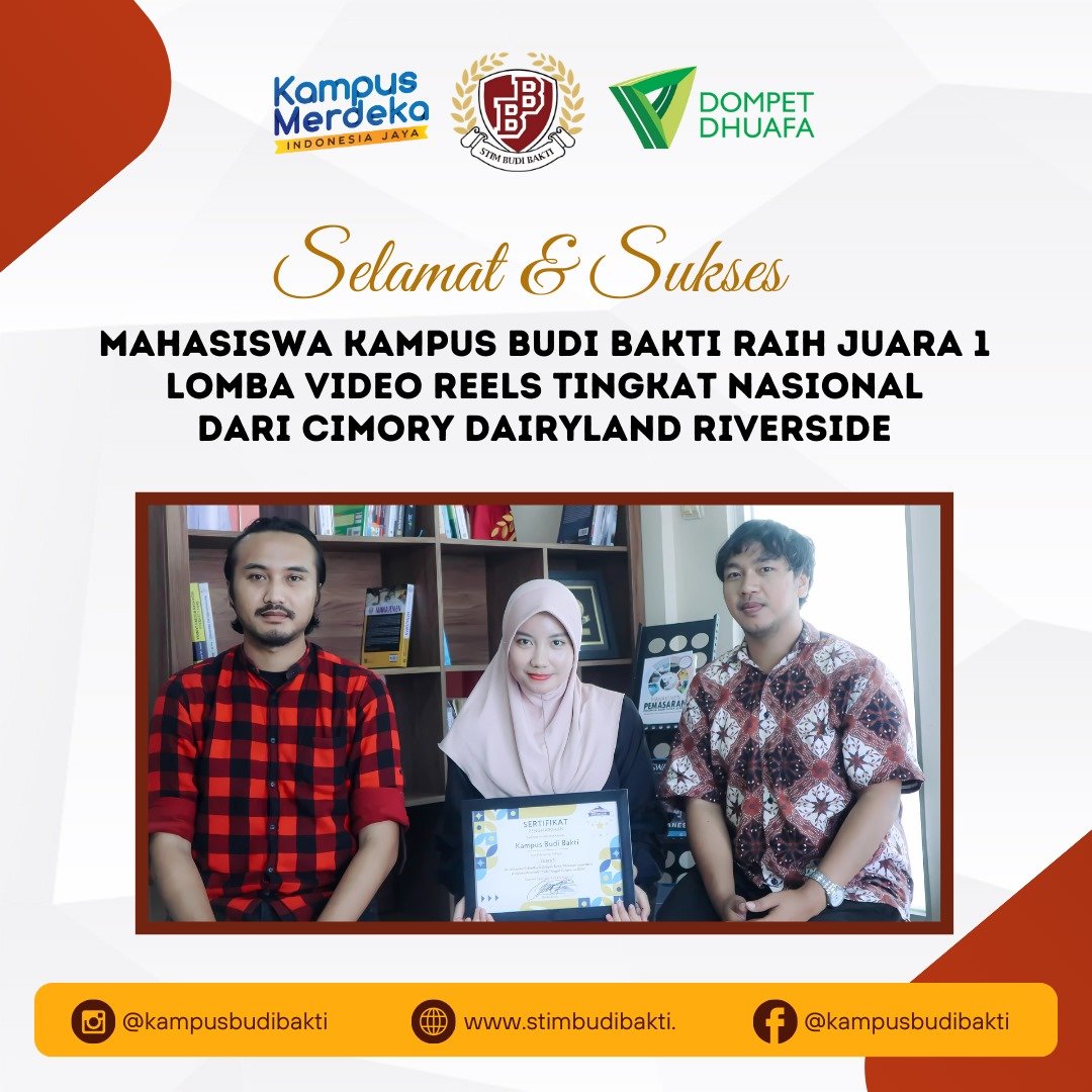 Mahasiswa Kampus Budi Bakti Raih Prestasi Nasional dalam Lomba Video Reels Cimory Dairyland Riverside