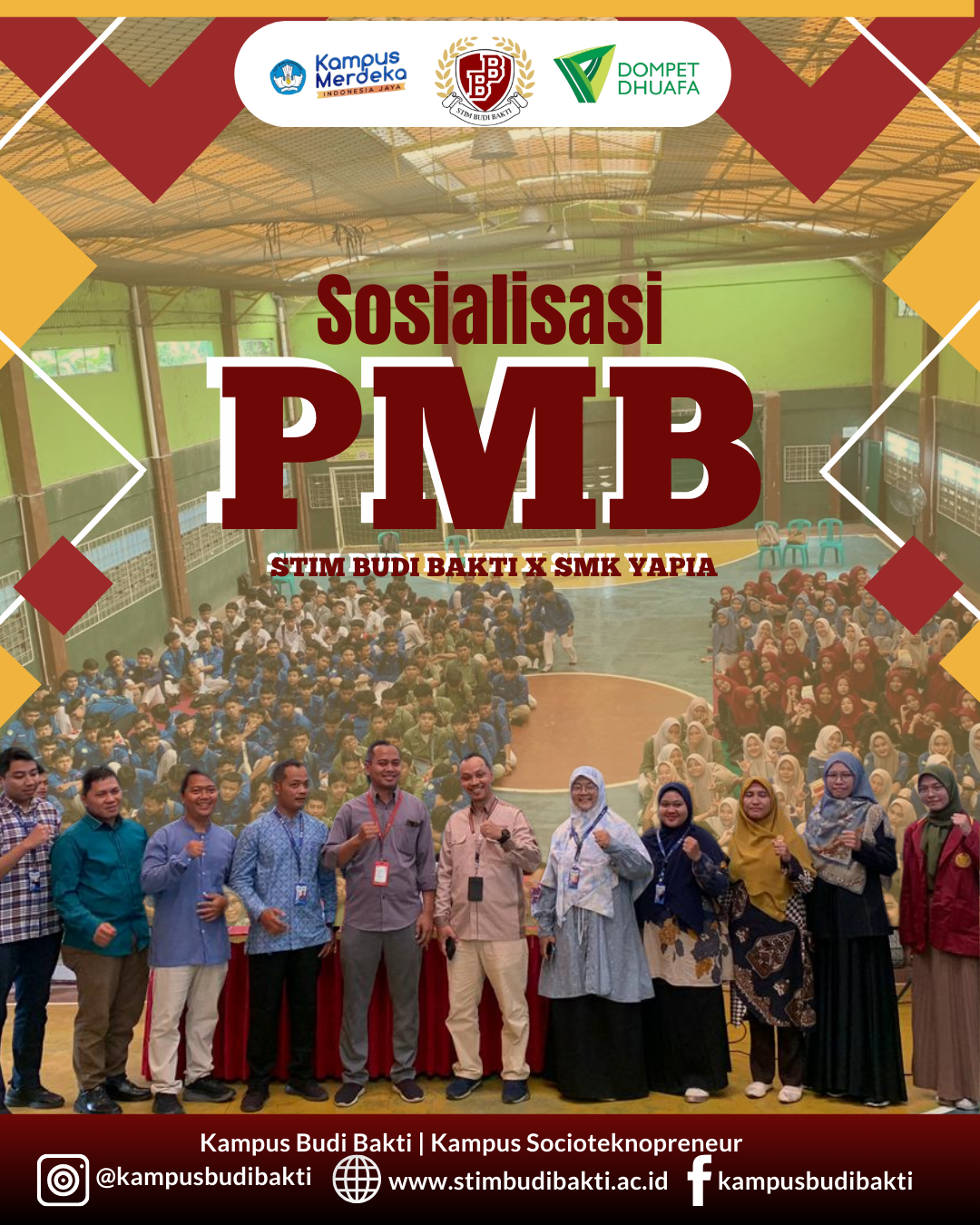 Kampus Budi Bakti Sosialisasi Penerimaan Mahasiswa Baru Tahun 2025 Ke SMK Yapia Parung