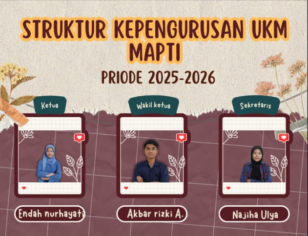 Pengurus UKM MAPTI Bakti 2025-2026