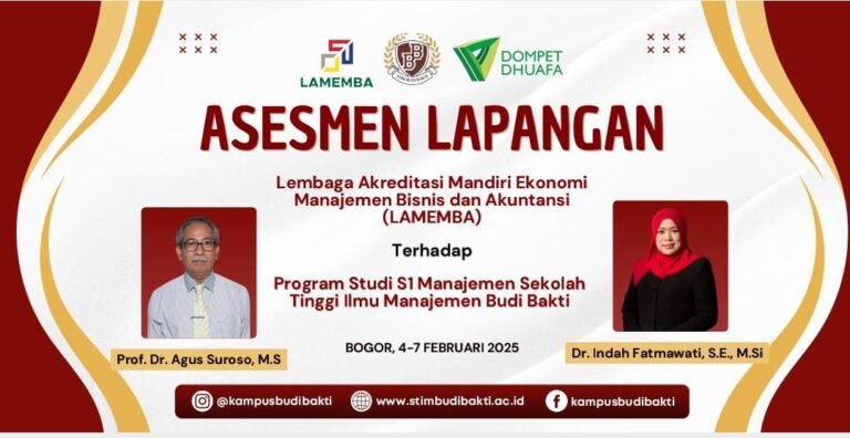 Assesmen Lapangan Program Studi S1 Manajemen Kampus Budi Bakti