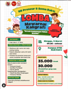 LOMBA MEWARNAI KALIGRAFI & BERBAGI TAKJIL! ✨🎨