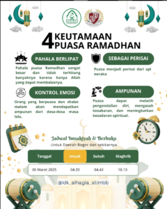 Ramadhan Hari Keenam – 4 Keutamaan Puasa Bulan Ramadhan, Bukan Cuma Lapar!