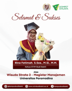 elamat dan Sukses Atas Wisuda Ketua STIM Budi Bakti Rina Fatimah S.Sos. M.Si MM